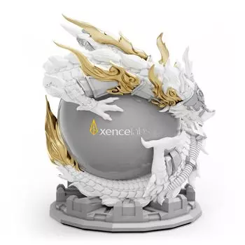 Xencelabs Pen Display Pen Tablet Limited Edition Dragon Pen Holder для 3-кнопочной ручки Slim Pen 2024 Year of the Dragon White & -