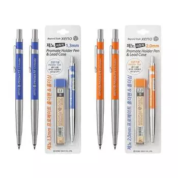 Xeno Promate Lead Holder Pen Механический карандаш и футляр B 1,3 мм, 2,0 мм Blue