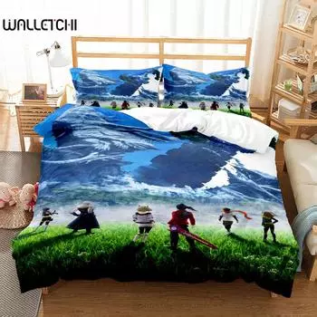 Xenoblade Duvet Cover Set King Queen Double Full Twin Single Size Bed Linen Set EU single(135x200cm)