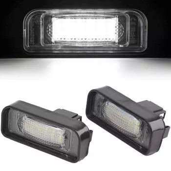 Ксеноновый белый светодиодный светильник для номерного знака автомобиля Canbus без ошибок для Mercedes Benz W220 S Class AMG, сменные автомобильные аксессуары белый