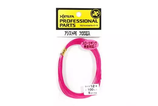 Xesta Assist P.E Fluoro Core Размер 12 100 фунтов 5 м (5576) розовый