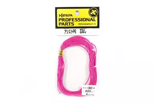 Xesta Assist PE Вспомогательная веревка, размер 30, 220 фунтов, 4 м (7182) розовый