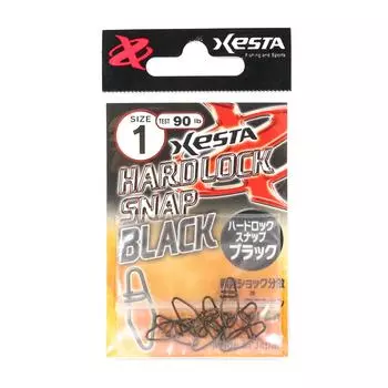 Xesta Hard Lock Snap Black Размер 1 90 фунтов, 8 штук (4769)