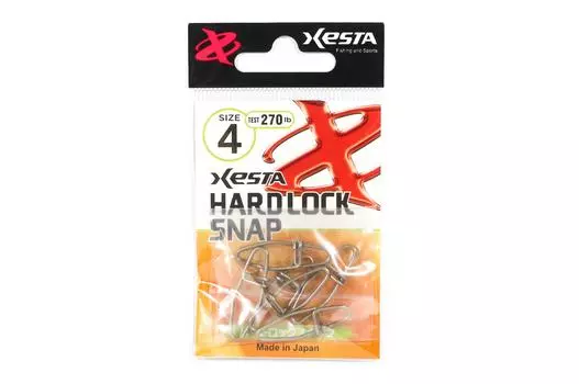 Xesta Hard Lock Snap Snap, серебристый, размер 4, 270 фунтов, 6 штук (1751 г.)
