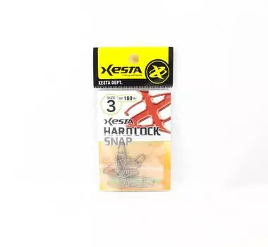 Xesta Hard Lock Snap Snap Silver, размер 3, 180 фунтов, 7 штук (1744 г.)
