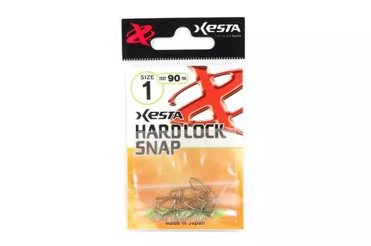Xesta Hard Lock Snap Snap Silver, размер 1, 90 фунтов, 8 штук (1720)