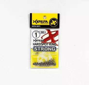 Xesta Hard Split Ring Strong Размер 1, 50 фунтов, 40 штук (7857)