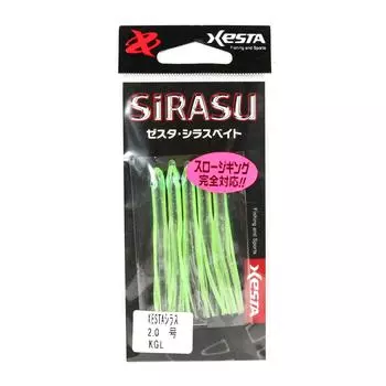 Xesta Sirasu 2-дюймовая юбка Тизеры для помощи крючка Джиггинг KGL (1669)