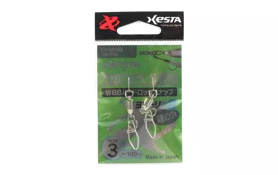 Xesta WBB Hard Lock Snap Plus Размер кольца 3 100 фунтов, 2 шт. (4585)