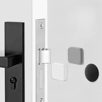 xgnvpy DoorStopper Silicone Handle Bumpers Self-Adhesive AntiShock Porte Protection Pad HomeImprovement WallGuard чёрный