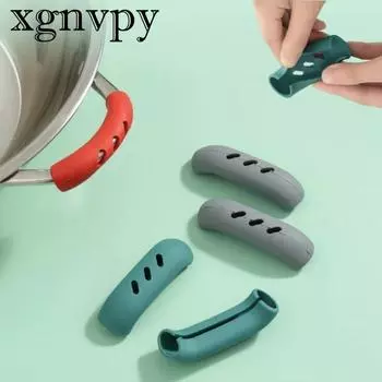 xgnvpy Silicone Handles 3 Pairs Anti Scalding Non Slip Pot Lid Holders Insulation Glove Clips Kitchen Tool Accessory