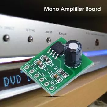 XH-M125 Плата моноусилителя с защитой от помех Plug Play Одноканальный мини-модуль усилителя мощности 6 Вт Регулятор громкости для USB-динамика зелёный