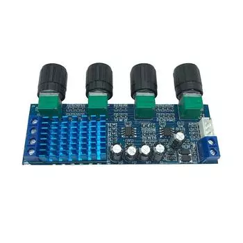 Xh-M577 Плата цифрового усилителя мощности Tpa3116D2 Плата аудиоусилителя 12-24 В ОУ Высокомощная тональная плата 80 Втx2 Два вокальных тракта