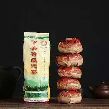 Xiaguan Te Ji Tuo Cha * Чай Пуэр премиум-класса, 2004 г. Пуэр Сырой зеленый чай 500г 500g