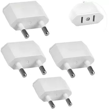 XIANFQNKJ переходная вилка типа C европейская розетка совместима с переходной розеткой для зарубежных стран черного цвета [комплект 4] Европа, Корея, Испания, Финляндия,