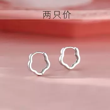 Xiangnan 925 Sterling Silver Women s Special Interest Earrings Flower Earrings 925 silver flower earrings (two price)