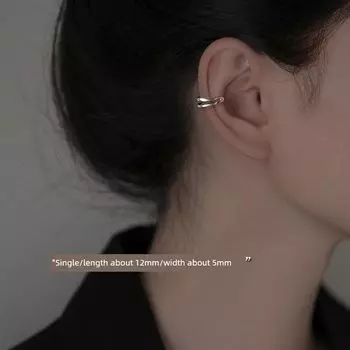 Xiangnan 999 Стерлинговое серебро Двухслойная Доступная Роскошь Фантазийный Кафф для Уха 999 silver double ear clip (one price)