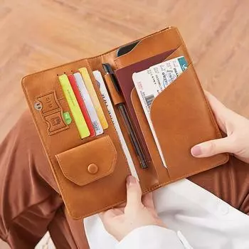 Xiangyin женский многофункциональный кожаный кошелек большой емкости и клатч для паспорта павлин голубой