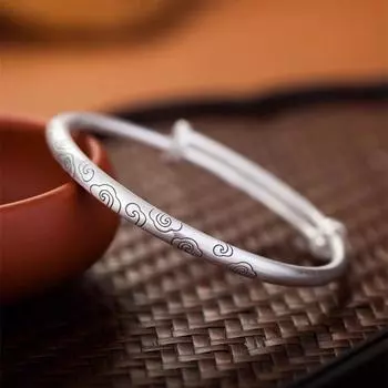 Xiangyun Ретро браслет пуш-пуль с женским этническим стилем однотонный и простой матовый регулируемый браслет для молодых тотемов для мамы Adjustable size