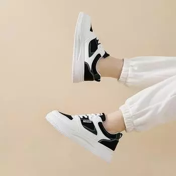 Xiao Bai Shoes Женская модная обувь Большая женская обувь Универсальная студенческая повседневная обувь на плоской подошве Спортивная обувь 35