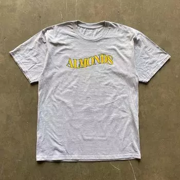 Xiao Chen s Story Is 260G More than Heavy Weight Pure Cotton! Light Gray Short Sleeve T-shirt Letter Printed All-Matching Couple s Tops Light gray 3XL [260g Heavy weight pure cotton]]