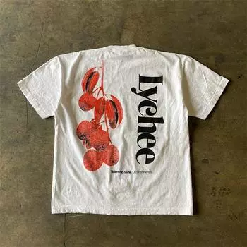 Xiao Chen s Story Is 260G More than Heavy Weight Pure Cotton! Vibe American Street Ins Trendy Style Men s and Women s Short-Sleeved T-shirt White M [260g Heavy weight pure cotton]]