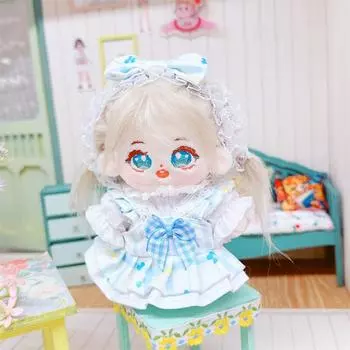 Xiao Kexin 10 см фиолетовые волосы женская хлопковая кукла со скелетом и милой одеждой 10cm