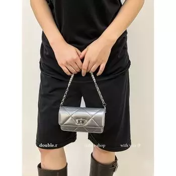 Xiao Rui Pretty Bag Silver White Hazy Classic Style Pearl Chain Small Bag Female 2025 New Shoulder Bag Messenger Bag