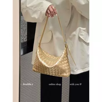 Xiao Ruiliang Bag California Sunshine High Quality Hand-Woven Lunch Box Bag Women 2025 New Shoulder Shoulder Underarm