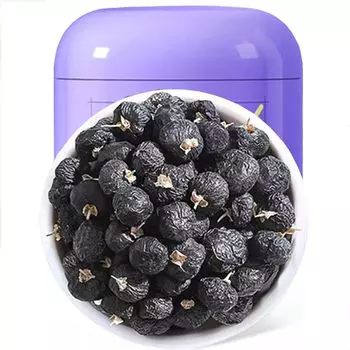Xiaobai Black Goji 250 г. Натуральный дикий черный чай годжи из Цинхайского залива, богатый антоцианами, сушеные фрукты Black Goji 250 г.