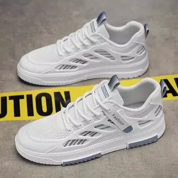 Xiaobai men s shoes summer breathable thin 2024 new mesh deodorant men s sports and leisure board shoes versatile trendy shoes 39