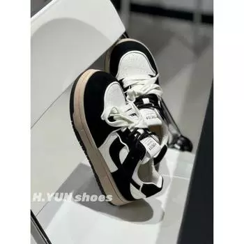 Xiaobai sneakers women s new spring and autumn lightweight platform dad shoes versatile running shoes 35 чёрный