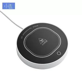Xiaoda нагревательная подставка с постоянной температурой, подогреватель для кофейной кружки, панель из закаленного стекла, домашний подогреватель чашек, 55 , подставка с постоянной температурой чёрный