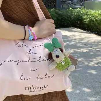 Xiaohongshu милый бант юбка ремонт собака кукла сумка кулон, ожерелье пилот щенок кулон брелок 13cm or so