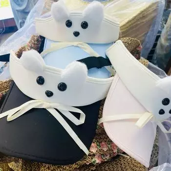 Xiaohongshu тот же щенок пустой цилиндр летняя женская солнцезащитная кепка для езды на велосипеде на открытом воздухе студент милая бейсболка солнцезащитная шляпа M56-58cm розовый