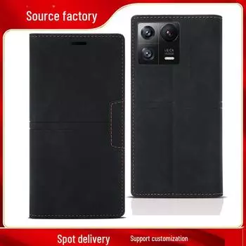 Чехол для телефона Xiaomi 13 12T из кожи Redmi Note10s Note 12 Flip Cover, магнитный, слоты для карт Xiaomi Mi 11 коричневый