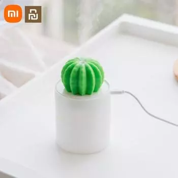Xiaomi 3life 280 мл Cactus USB мини-увлажнитель ультразвуковой ароматерапия автомобильный увлажнитель воздуха диффузор тумана ночник зелёный