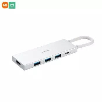 Xiaomi 5-в-1 Type-C Hub 4K UHD HDMI USB Type-c HUB белый