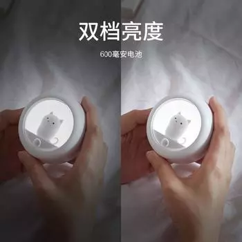 Xiaomi Датчик движения свет животного дизайн человеческого тела индукционный ночник спальня атмосфера свет шкаф свет стена