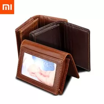 Xiaomi для женщин и мужчин винтажные чехлы для визиток держатель многофункциональный ID банковская карта чехол-кошелек из искусственной кожи дорожный анти-RFID