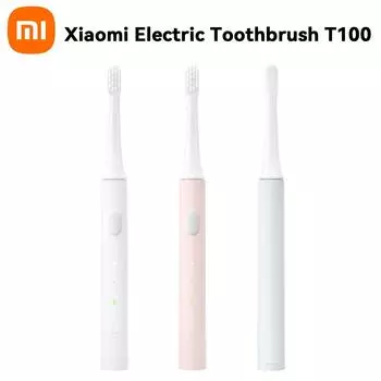 Xiaomi Electric Toothbrush T100 Mijia Sonic Fully Automatic Student Party Girls Couple Set Smart Children s Toothbrush розовый