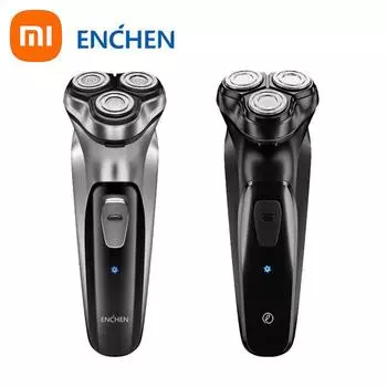 Xiaomi ENCHEN Blackstone электрическая роторная бритва для мужчин 3D плавающее лезвие Type-C USB перезаряжаемая бритвенная машинка для бороды чёрный