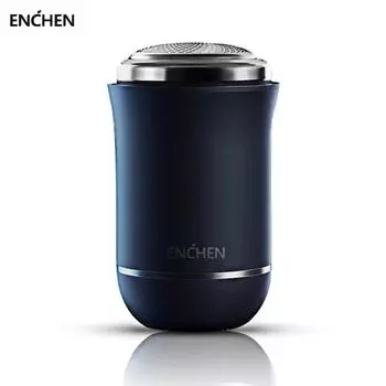 Xiaomi Enchen мини-электрическая бритва для лица для мужчин перезаряжаемая машина для бритья бороды влажная-сухая водонепроницаемая электробритва для путешественников двойного назначения темно-синий