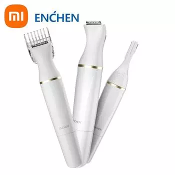 Xiaomi ENCHEN Mocha D 3-в-1 триммер для тела многофункциональный электрический эпилятор для женщин удаление волос для бровей подмышек белый