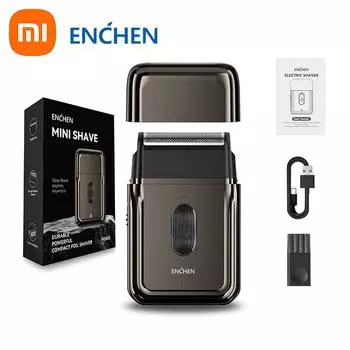 Xiaomi ENCHEN MS003 Электробритва Портативная бритвенная машинка Мини Триммер для бороды Бритва для мужчин серый