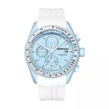 XIAOMI Fashion Blue Watch For Men Women Brand Mark Fairwhale Casual Rubber Strap Watches Sports Multifunction Quartz Couple Wristwatch