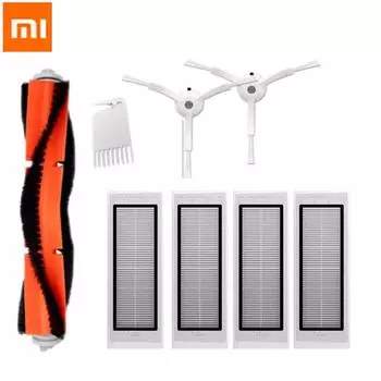 XIAOMI HEPA фильтр, основная щетка, комплект аксессуаров для пылесоса для Xiaomi Mi 1S, запчасти для робота-пылесоса для Roborock S50 S51 S6