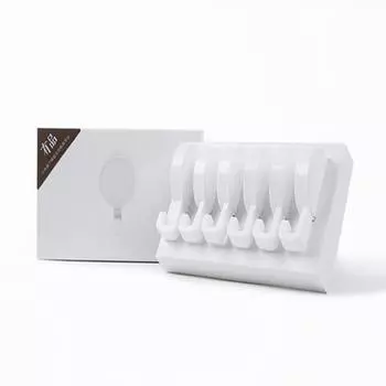 Xiaomi HL Маленькие клейкие крючки для ванной комнаты Самоклеящиеся дверные настенные крючки Вешалка на присоске для хранения на кухне Гирлянды Крючки для подвешивания полотенец белый