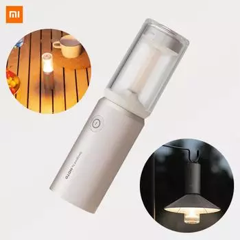 XIAOMI HOTO Кемпинговый светильник Перезаряжаемый водонепроницаемый фонарик Кемпинговый фонарь 3 режима Мини уличный подвесной походный светильник Палатка Освещение Факел