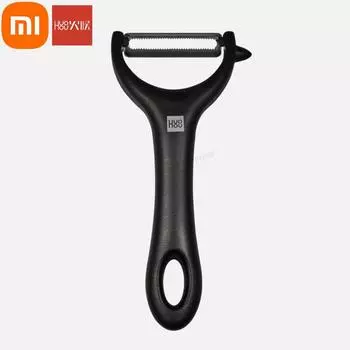 Xiaomi Huohou Овощечистка для дыни и фруктов из нержавеющей стали Многофункциональный строгальный нож из нержавеющей стали чёрный
